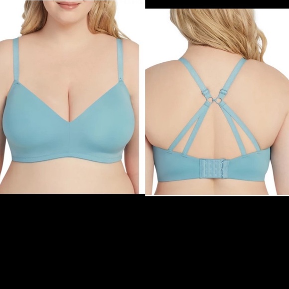 NWT! kindly yours Women's Sustainable Wireless T-shirt Bra blue - Picture 1 of 11